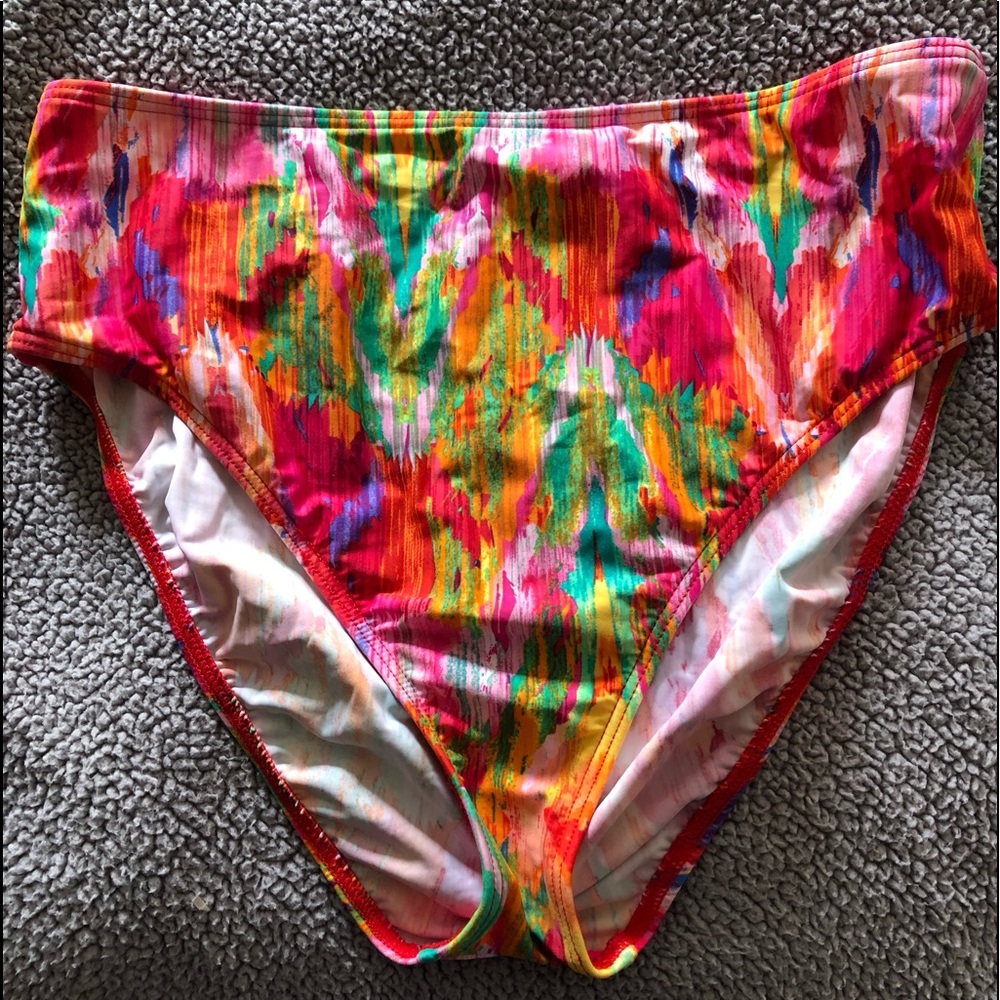 High waisted bikini bottom